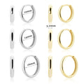 FUAMAY 12MM 14MM 16MM Wide Hoop Earrings Engagement Minimalist Big Huggies Earrings Pendientes Mujer