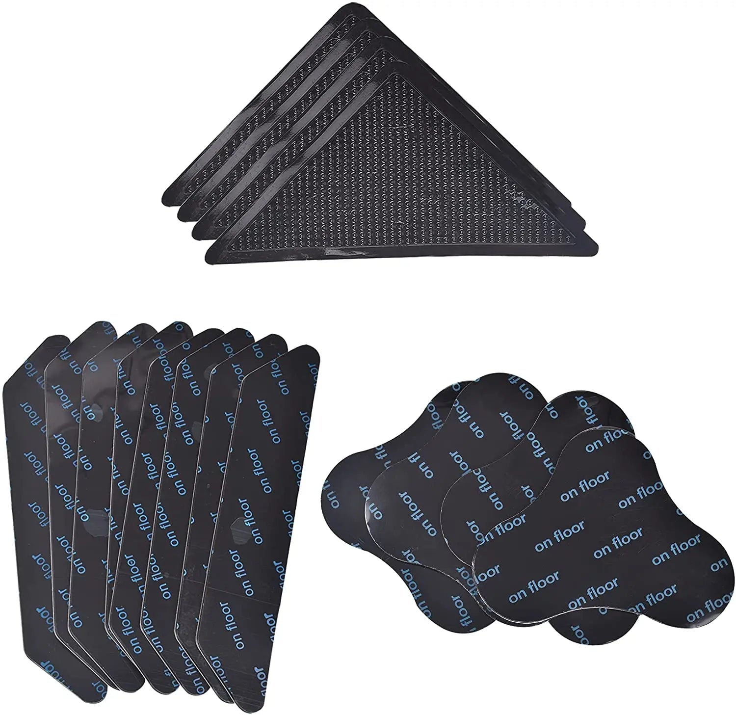 Rug Grippers Tape Dual Sided Washable Removable Rug Stopper for Area Rug Non Slip Adhesive Prevent Curl for Hardwood Floors