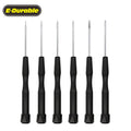 E-Durable KS-8900 Single Screwdriver CRV Screw Driver Bits Black ABS Plastic Handle T8H T8 Tip