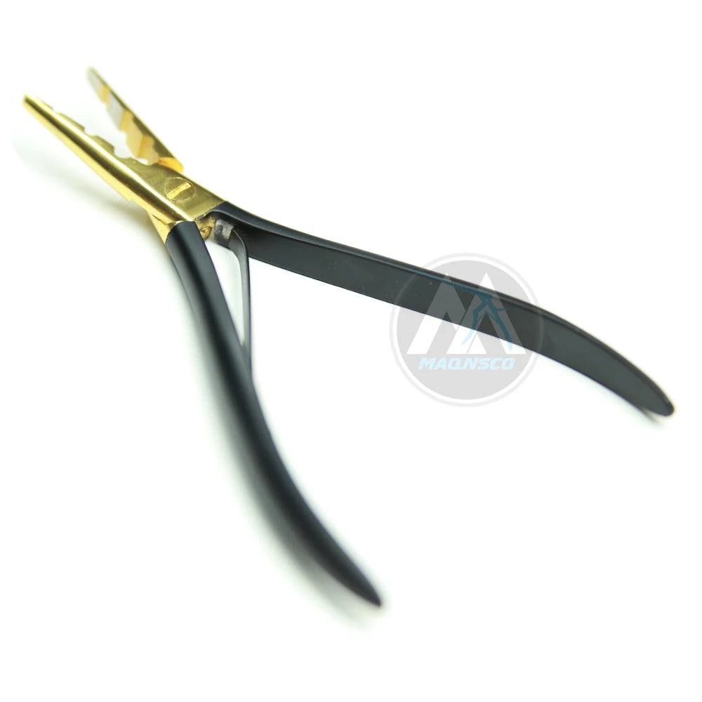 Micro Ring Hair Extension & Beading Tool Plier Black/Gold