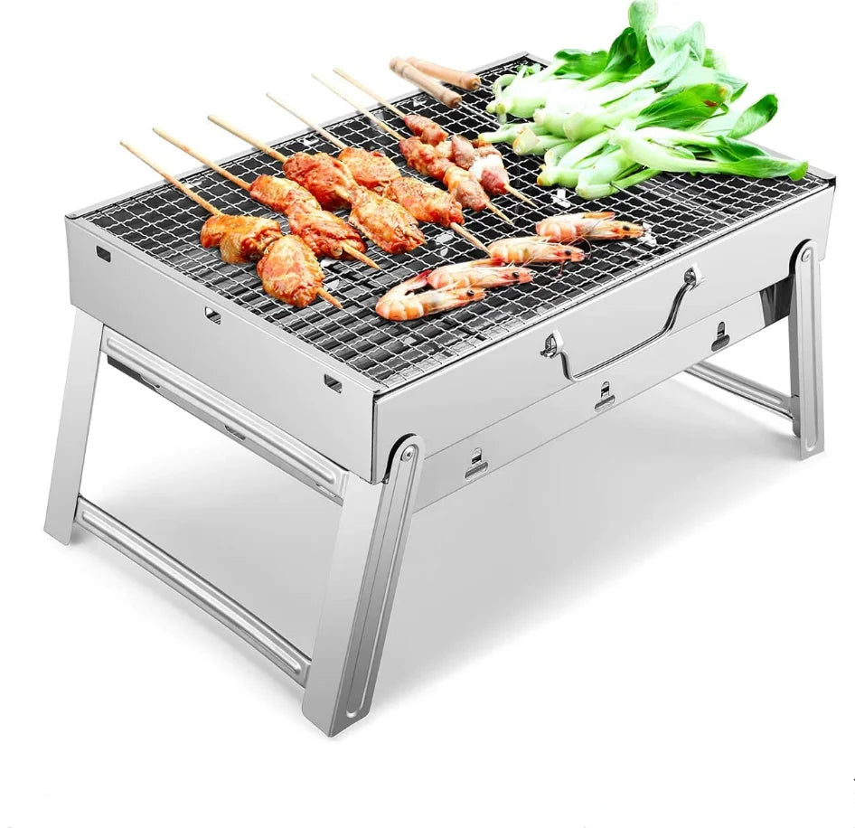 Wholesale Garden Portable Smokeless BBQ Charcoal Grill Folding Charcoal Barbecue Grill Machine