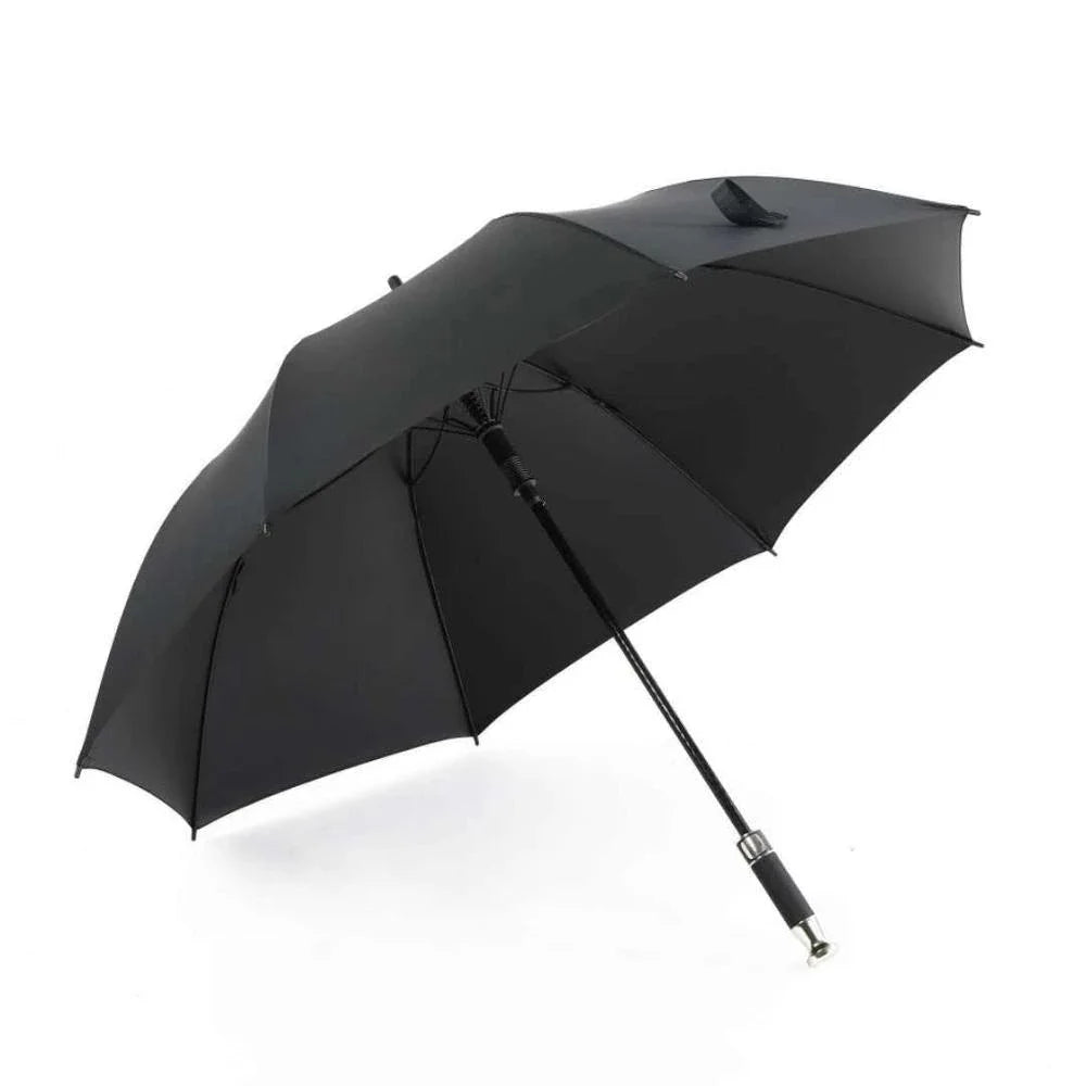 LOTUS Recycle Series Hot Sell Luxury Fully-Automatic Long Plastic Windproof Straight Golf Umbrella Customized Logo Pongee Fabric