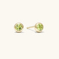 LOZRUNVE 925 Sterling Silver Bezel Solitaire Diamond Rainbow Stud Earring Wholesale