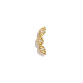 ROXI New Moon S925 Sterling Silver Women Trendy Piercing Earrings Crescent Shaped Earring