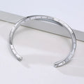 Waterproof Mens Nordic Viking Rune Engraved Cuff Bracelet Bangle Wholesale Fashion Custom Engraving Twisted Cuff Bracelets