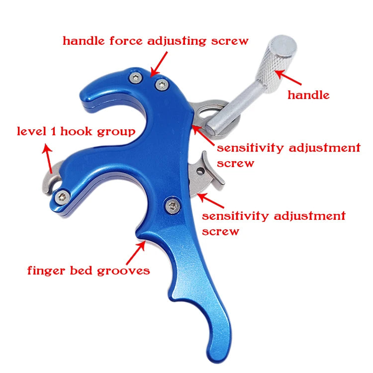 Compound Bow Release Aid Steel Stainless+Aluminum Archery Release Aids Caliper Release
