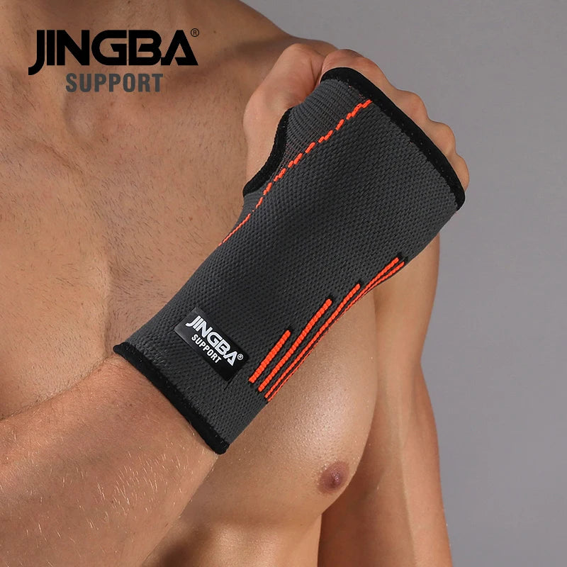 JINGBA Customizable Nylon High Compression Tennis Wristband Sports Protection Winding Tape Custom Logo for Hand Palm Support