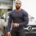 Autumn Fashion Long Sleeve t Shirt Men's Gym Clothing Extend Hip Hop Fitness T-shirt Cotton Bodybuilding Muscle Tshirt Man