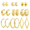 Hypoallergenic Jewelry 316l Stainless Steel 18k Pvd Gold Plated Hoop Earring for Women