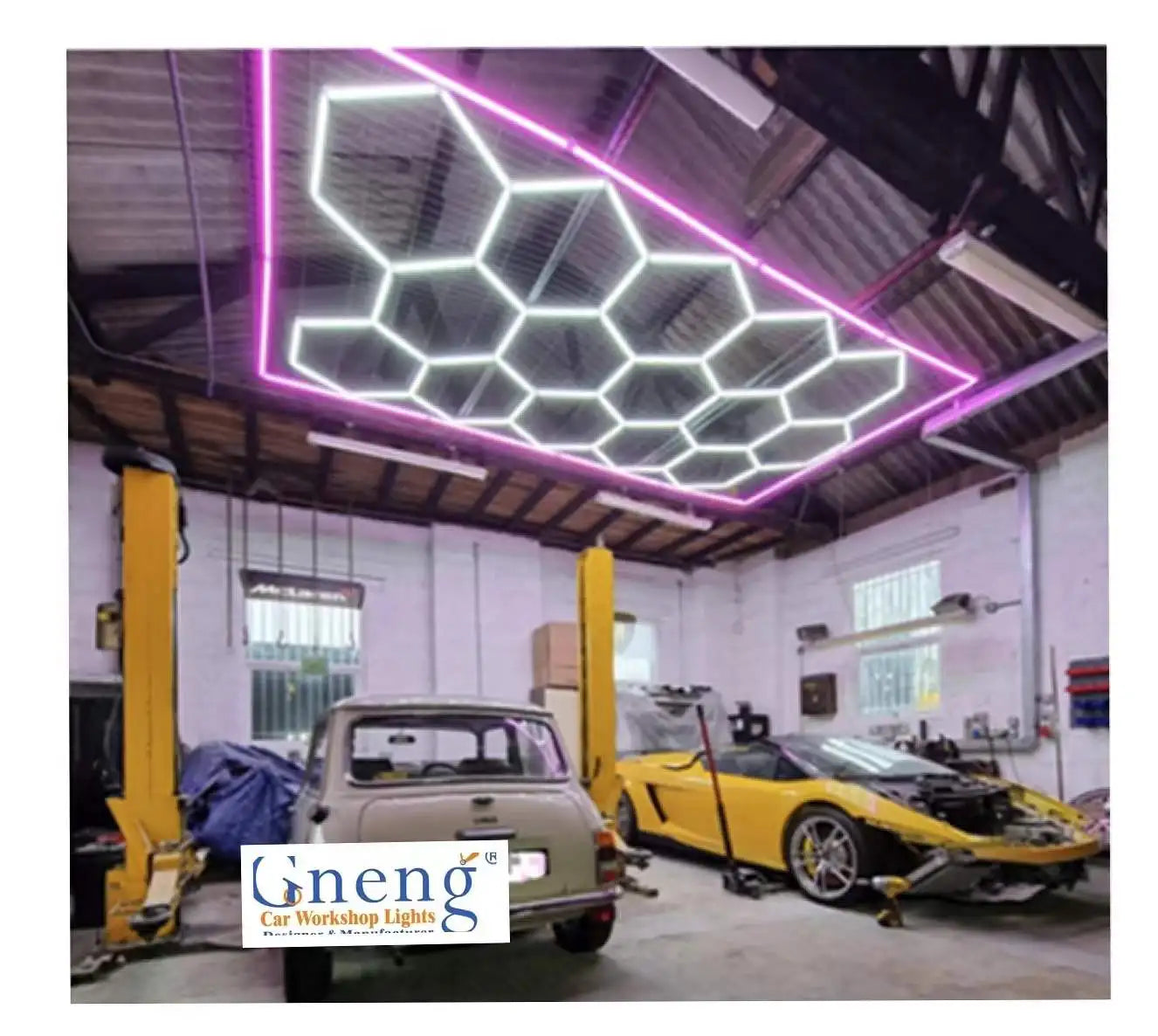 China Factory Wholesale OEM Super Bright  Hexagon LED Light ZT1028 Stadium Detailing Light Car Care Detailing