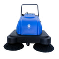 2024 Best Battery Operated Hand Push Floor Sweeper Cleaning Machine Low Noise Wet Dry Scrubber Clean Tiles Shopping Mall Floor