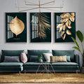 Gold Leaf Diamond Crystal Porcelain Painting Large Modern Wall Art Decorative Painting