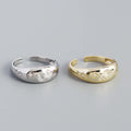 ROXI S925 Sterling Silver Chunky Star Moon Diamond Open Ring 18k Gold for Women Girls