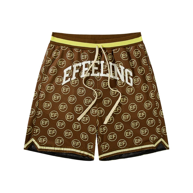 Breathable Applique Logo Custom Men Polyester Mesh Shorts Sublimation Basketball Shorts