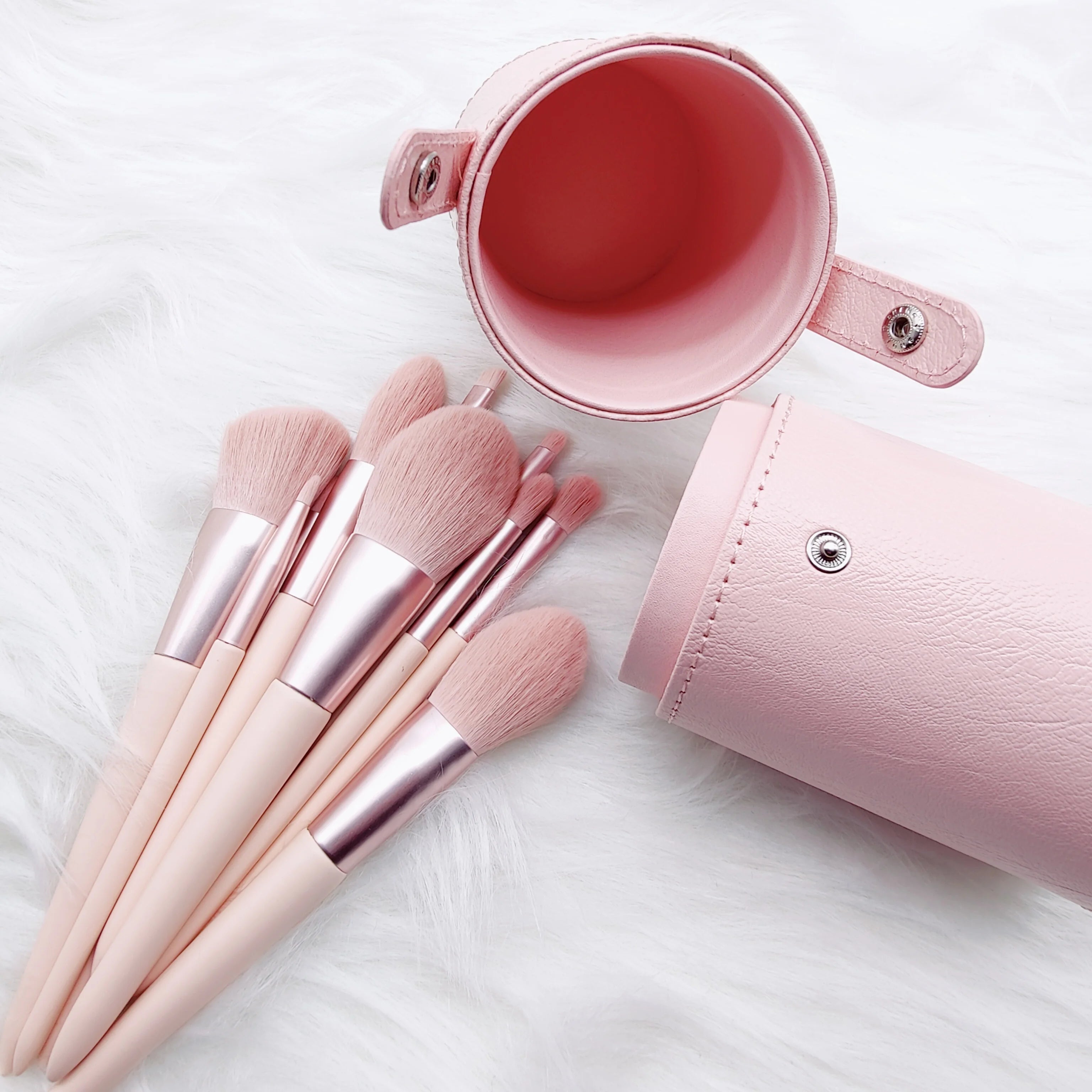 Professional Soft Private Label Luxury 11pcs Brush Set Makeup Brochas Maquillaje with case