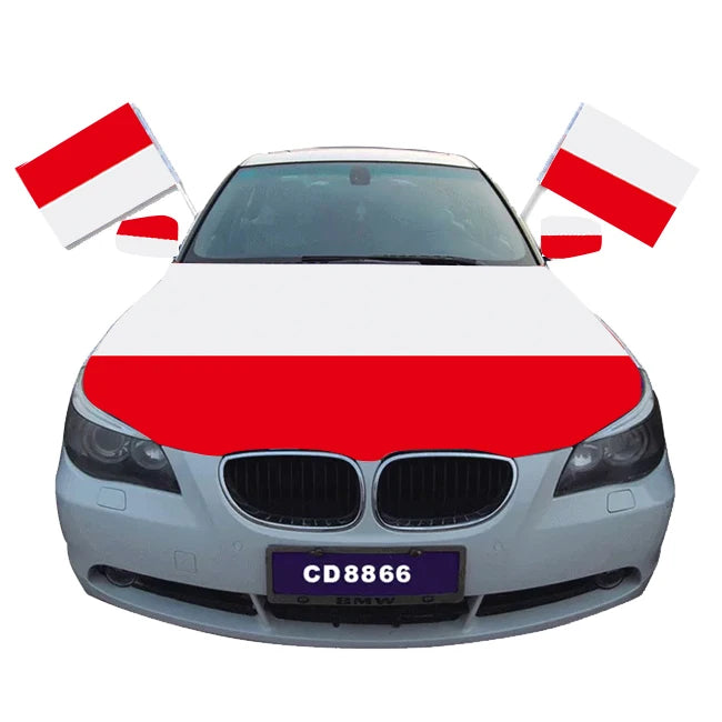 Digital Printed Britain Car Hood Engine Flag Bonnet Flag Cover for Switzerland Mexico Tunisia Poland Premium Quality Flags