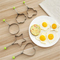 Various Shapes Thickened Cooking Mold Stainless Steel Frying Silver Mold Fried Egg Ring