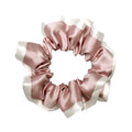Hot Sale 100% Pure Silk Hair Scrunchies with White Edge Accept Customized