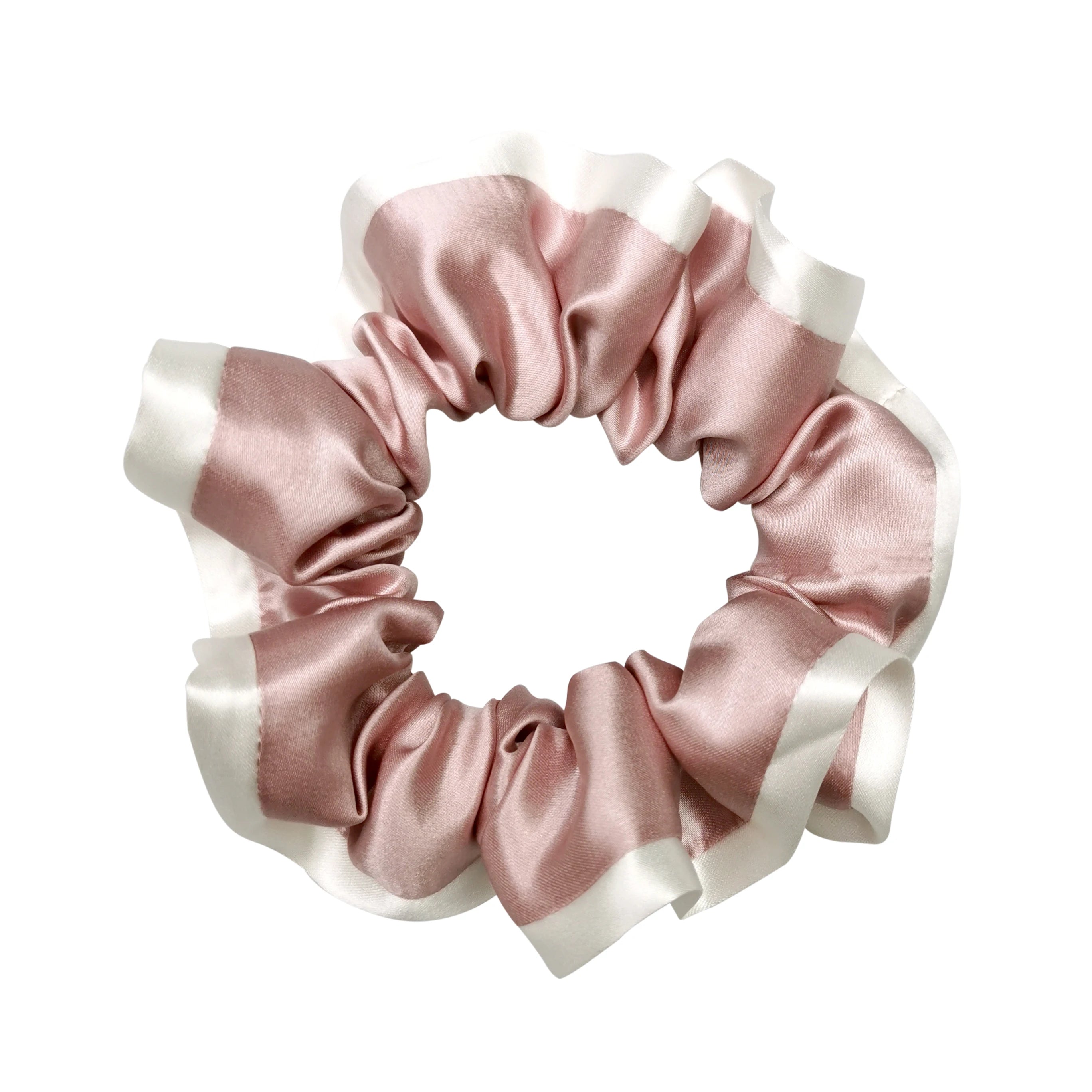 Hot Sale 100% Pure Silk Hair Scrunchies with White Edge Accept Customized