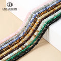 JD GEMS 4x3mm Abacus Beads Spectrolite Howlite Amethysts Loose Spacer Beads for DIY Bracelet Jewelry Making Needlework