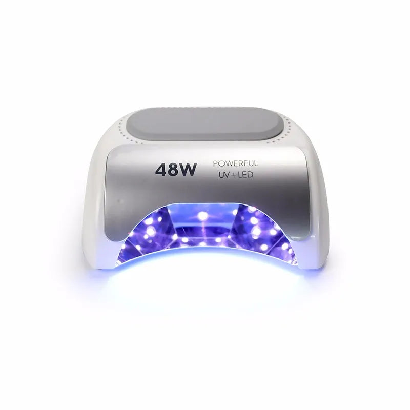 48 W 24 Pcs Bulbs 3 Timer Settings Dual Light Gel Ultraviolet Nail Polishes Dryer Lamp Machine