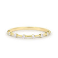 LOZRUNVE Dainty Jewellery Rhodium Plated 925 Sterling Silver Stacking Diamond CZ Handmade Ring