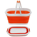 Collapsible Silicone Folding Storage Basket Portable Kitchen Outdoor Shopping Picnic Laundry Basket for Cleaning Clothing Pot