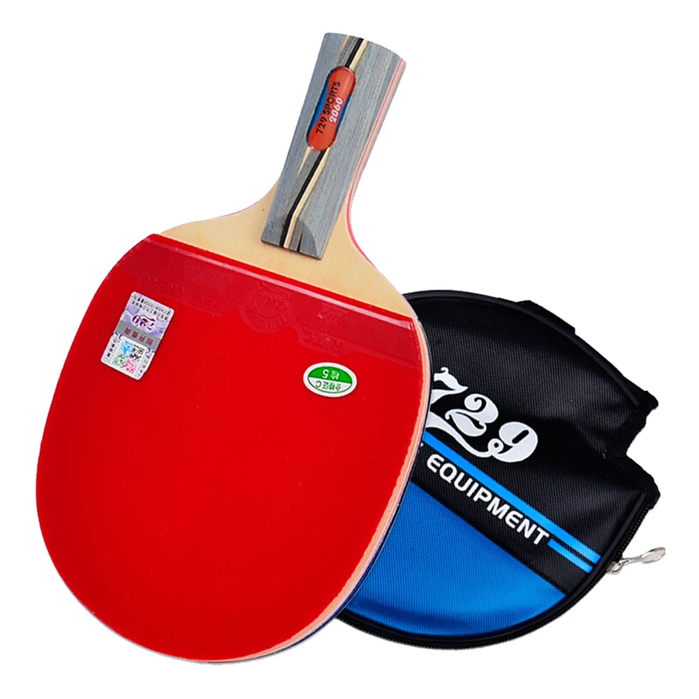 729 Friendship 2060 Pure Wood Table Tennis Racket 7-Layer Baseboard Pimple Rubber World Champs CS/FL Handle All-Style Low MOQ