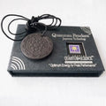 Classic Sunflower Style Lace Lava Stones Quantum Energy Pendant with Negative Ions Unisex Gift Fashionable Functional Accessory
