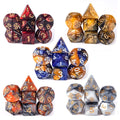 Hot Sale DND Dice Sets 5*7PCS Plastic & Acrylic Double Color 16mm Dice with Free Pouch for Dungeons Dragons RPG Table Games