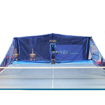 OUKEI TW2700-2 Professional Remote Control Blue Table Tennis Robot 90 Balls Capacity 4-40m/s Speed 2-Wheel Drive Ping Pong