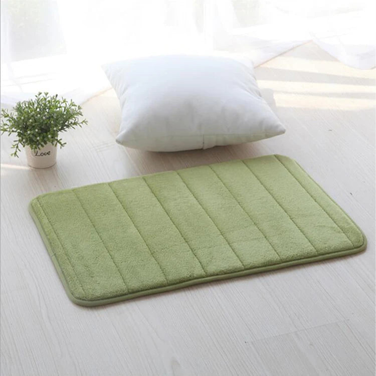 (CHAKME) Bathroom Water Control Add LOGO Non Slip Memory Foam Bathmat for Bathroom