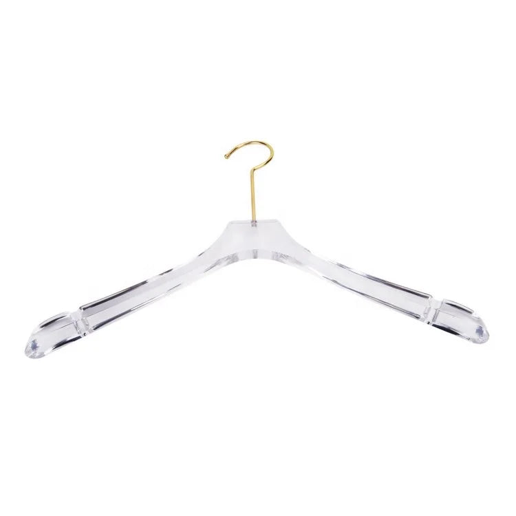 Wholesale Wall Mounted Clothes Hanger Made of clear Acrylic with bar Slot Can Be Printed logo