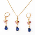 Heng Dian Vintage Style 18K Gold Plated Fine Jewelry Set WeddingPearl Jewellery for Women Mainly Made of Copper