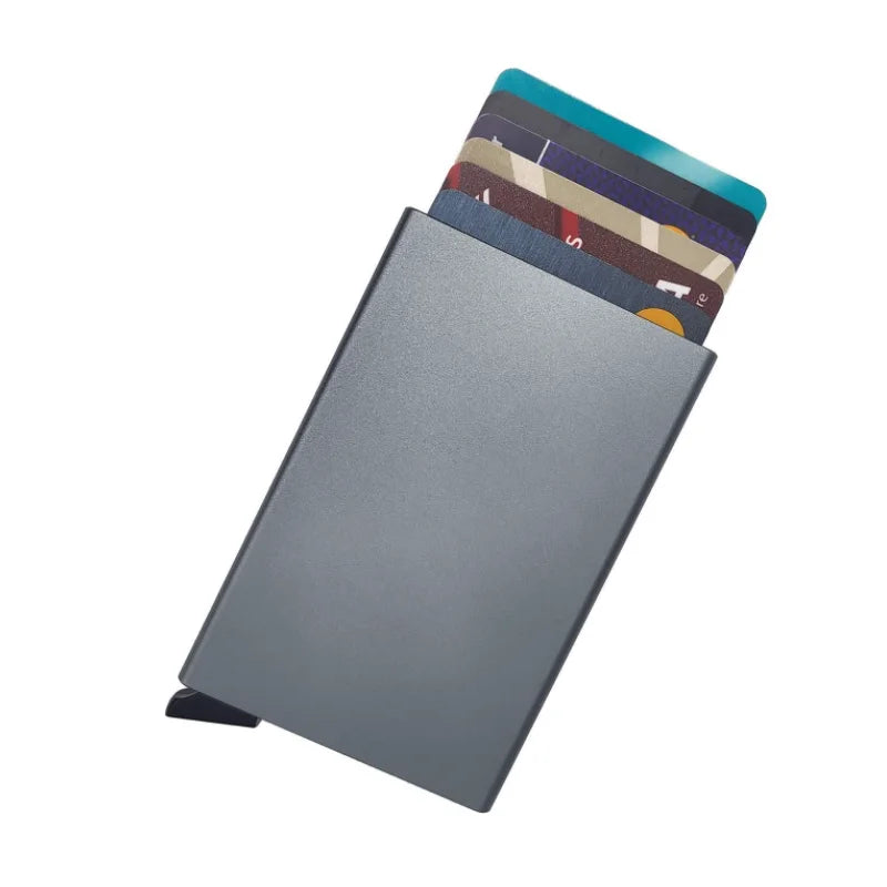 Metal Card Holder Money Pocket Pop up Wallet RFID Blocking Slim Metal Bank Card Case Cards Holder