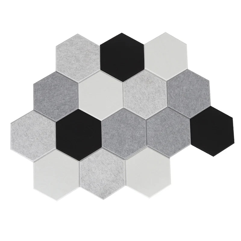 Polyester Fiber Sound Absorbing Panel Hexagon Soundproof Decorative Acoustic Panels