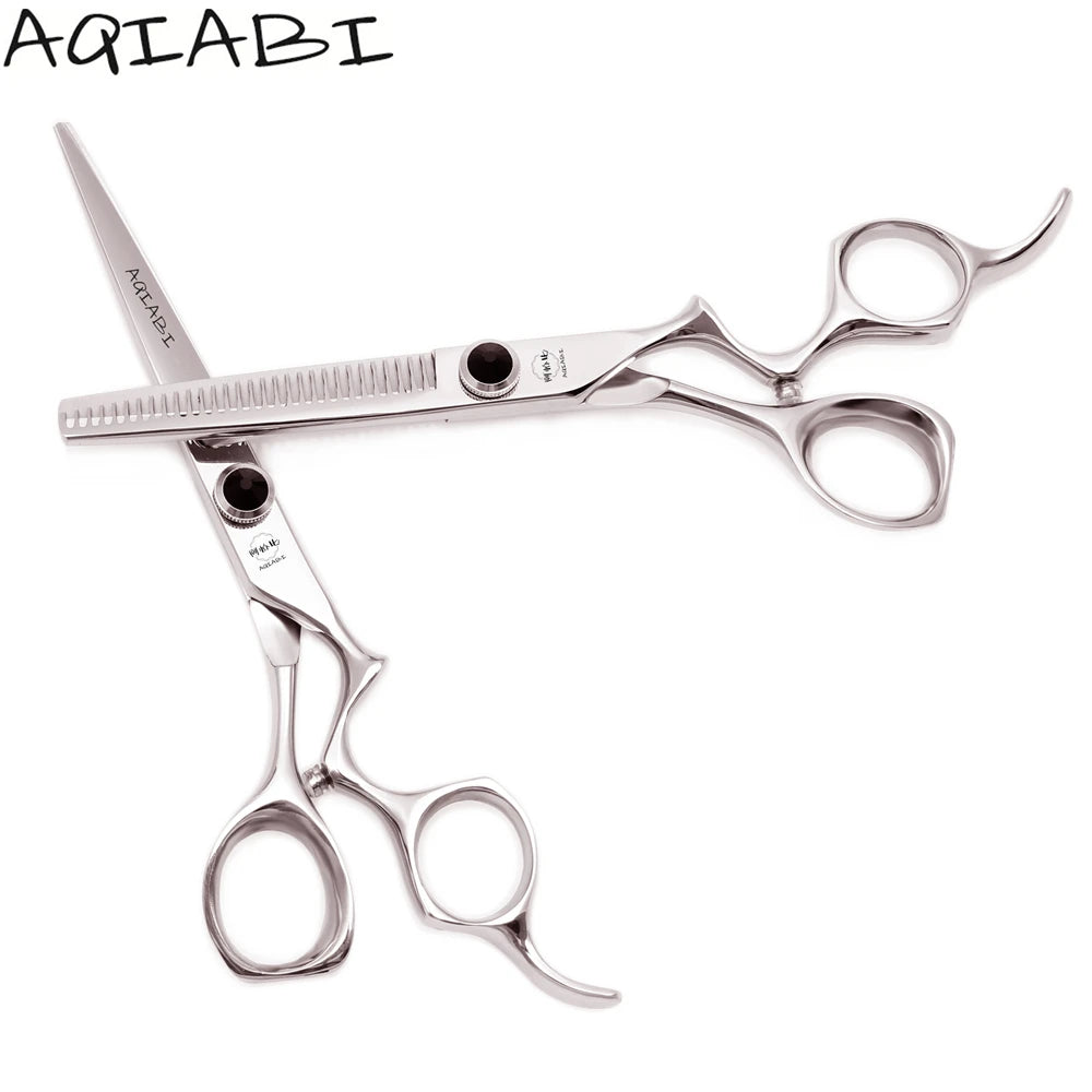 Professional Hairdressing Scissors 5.5'' 6" AQIABI Stainless Hair Cutting Scissors Thinning Shears Barber Shop Haircut A9016