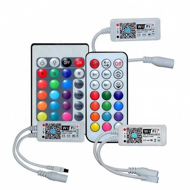 Waterproof Grow Light Dc 5m Smart Strip Lights With Remote Control 5050 Dmx 12v Rgb 512  Rf Wifi Led Controller