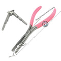 Premium Stainless Steel Silver Hair Extension Pliers 2 Holes Multi Functional Tool Hair Remove Micro Ring Loop Commercial Use