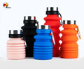 Beeman Portable Customized Print  Silicone Ice Cream Squeeze Foldable Collapsible Water Bottle