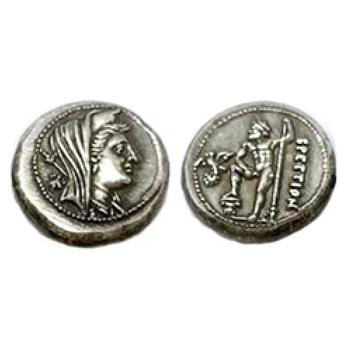 Custom Antique Silver Plated Greek Roman Emperor Old Coins