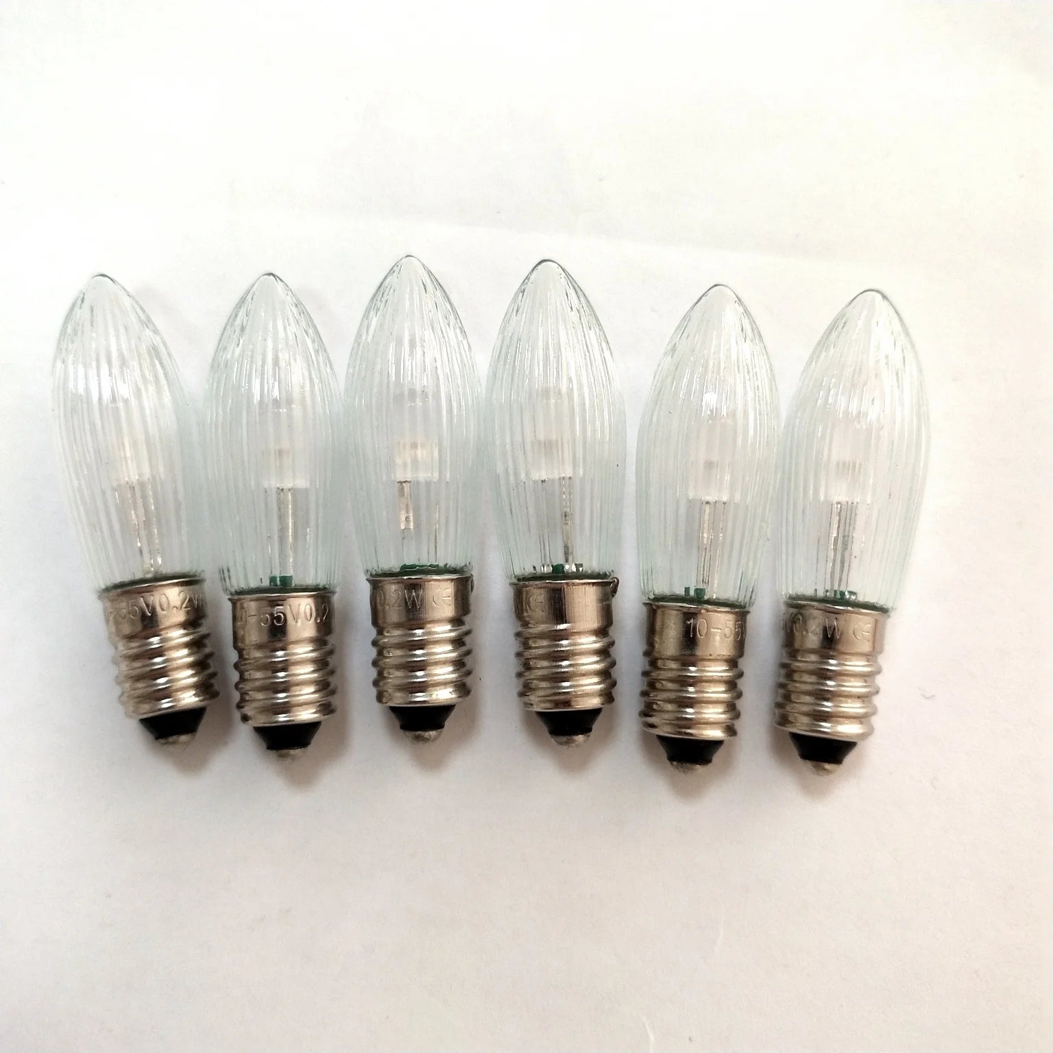 E10 C6 Candle Bridge Bulb 8-55V LED Christmas Candle Holder Spare Bulb for Volkskunst Decorative Bulbs