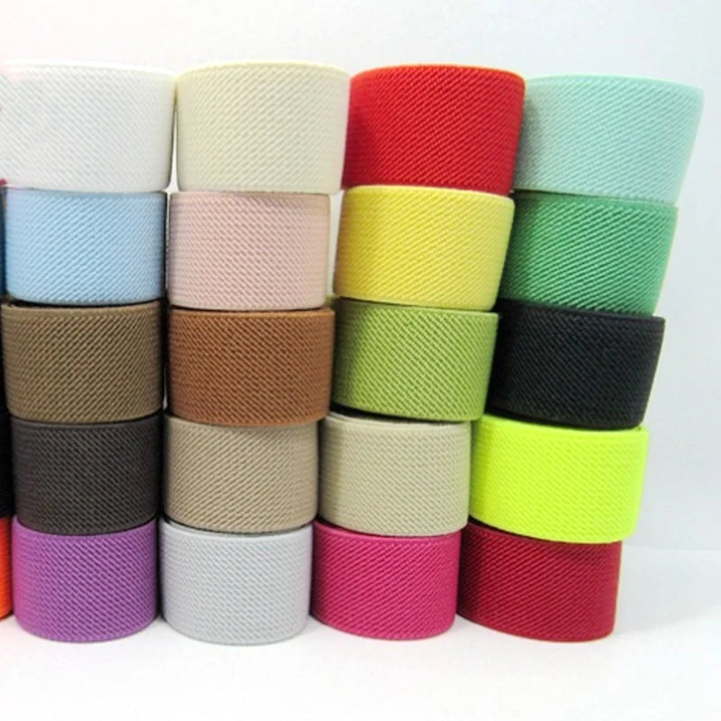 2.5 cm Double Side Elastic Band High Tenacity Hard Twill Tape for Wallet & Sport Shoes