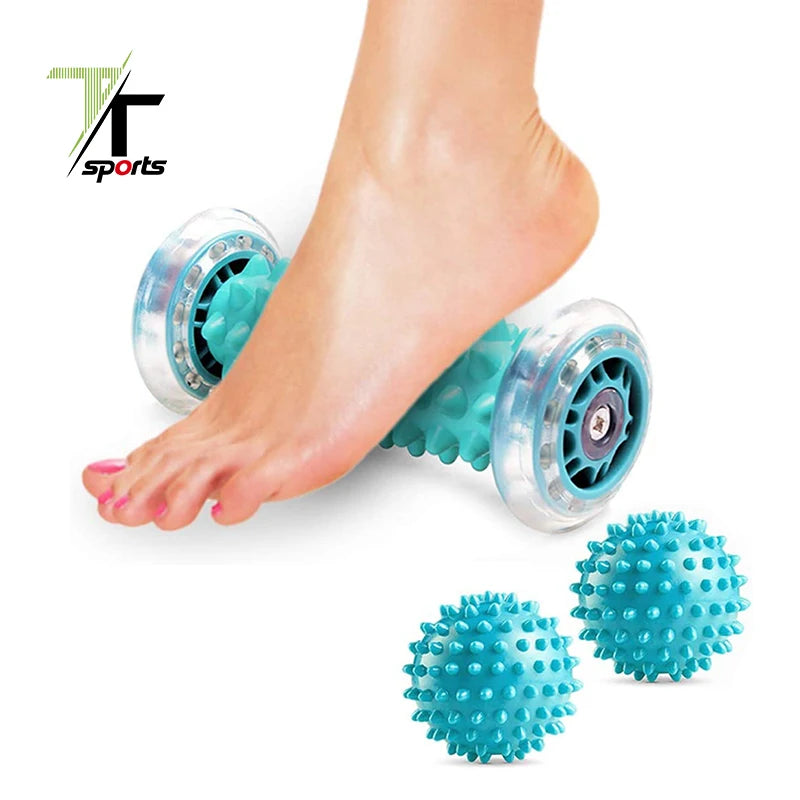 Foot Massage Roller 3-in-1 Plantar Fasciitis Massager Hot/Cold Acupressure Tool Ergonomic Design for Foot Pain Relief