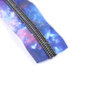 Ivoduff New Arrival5# galaxy Zipper Tape With Rainbow Teeth With Starry Sky Fabric for Bag Making