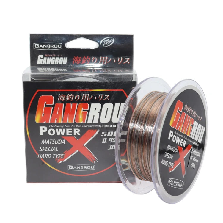 2#~6# 500m Monofilament Fishing Line-Strong and Abrasion Resistant Mono Line-Superior Nylon Material Fishing Line
