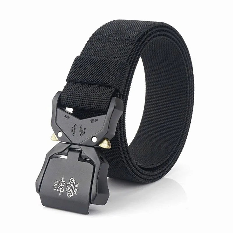 2025 Hot Sale Tactical Auto Lock Buckle 38mm Width Belt Wholesale Custom Logo Aluminum Alloy for Men
