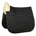 Custom Design Relief Half Pad Polycotton Out shell Cotton Saddle Pad Wool Felt Multi Colour English Horse Products