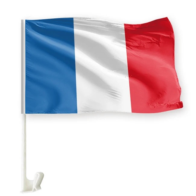 100D Polyester Outdoor Mexico Flag Custom Digital Printed Diplomatic Funeral Car Bonnet France Country Flag for Cars
