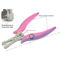 Premium Fusion Bond Crusher Pliers Steel Thread Shape Tool for Keratin Hair Extensions